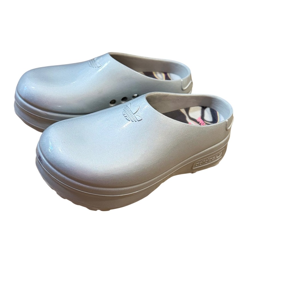ADIDAS X Pabllo Vittar Pride Adiform Stan Smith Slip-On Platform Slides Silver 9